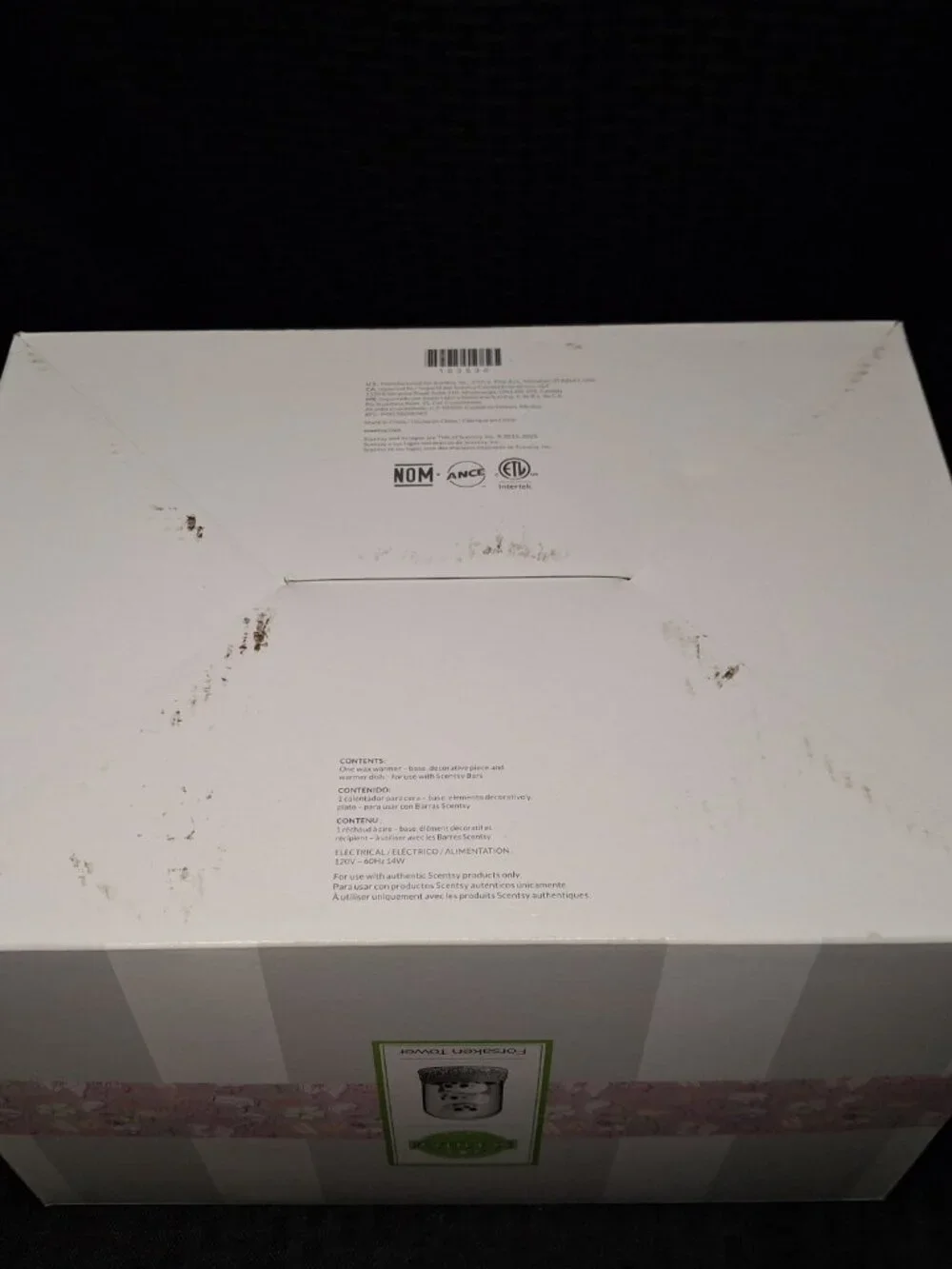 Scentsy Full Size Wax Warmer Forsaken Tower Glow In The Dark New in Box!
